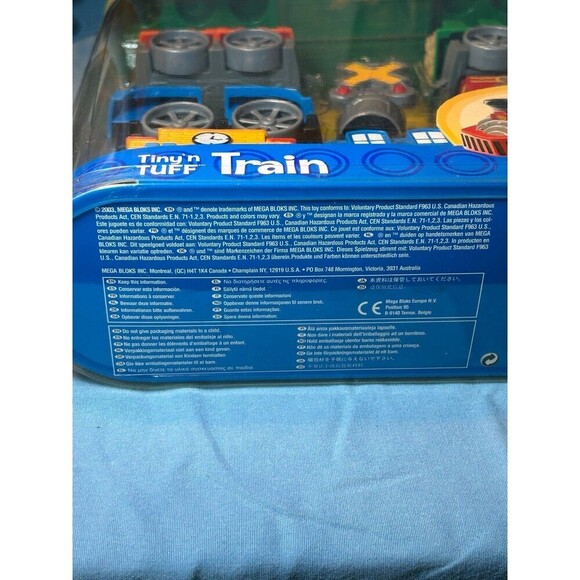 Mega Bloks Tiny 'N' Tuff Train Set & Railway New 2003 - Picture 3 of 4